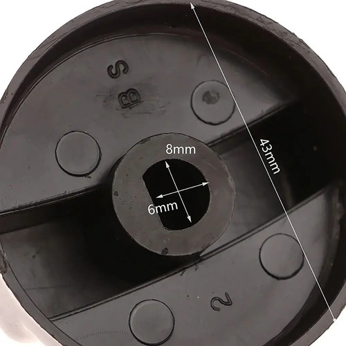 Gas stove control knob 8mm - gas,